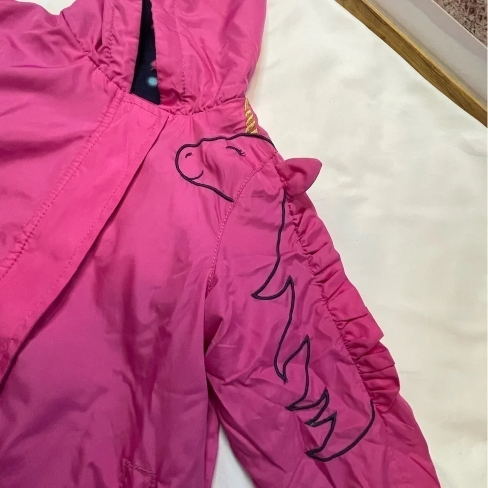 Girls Carters size 4T pink unicorn zip up jacket